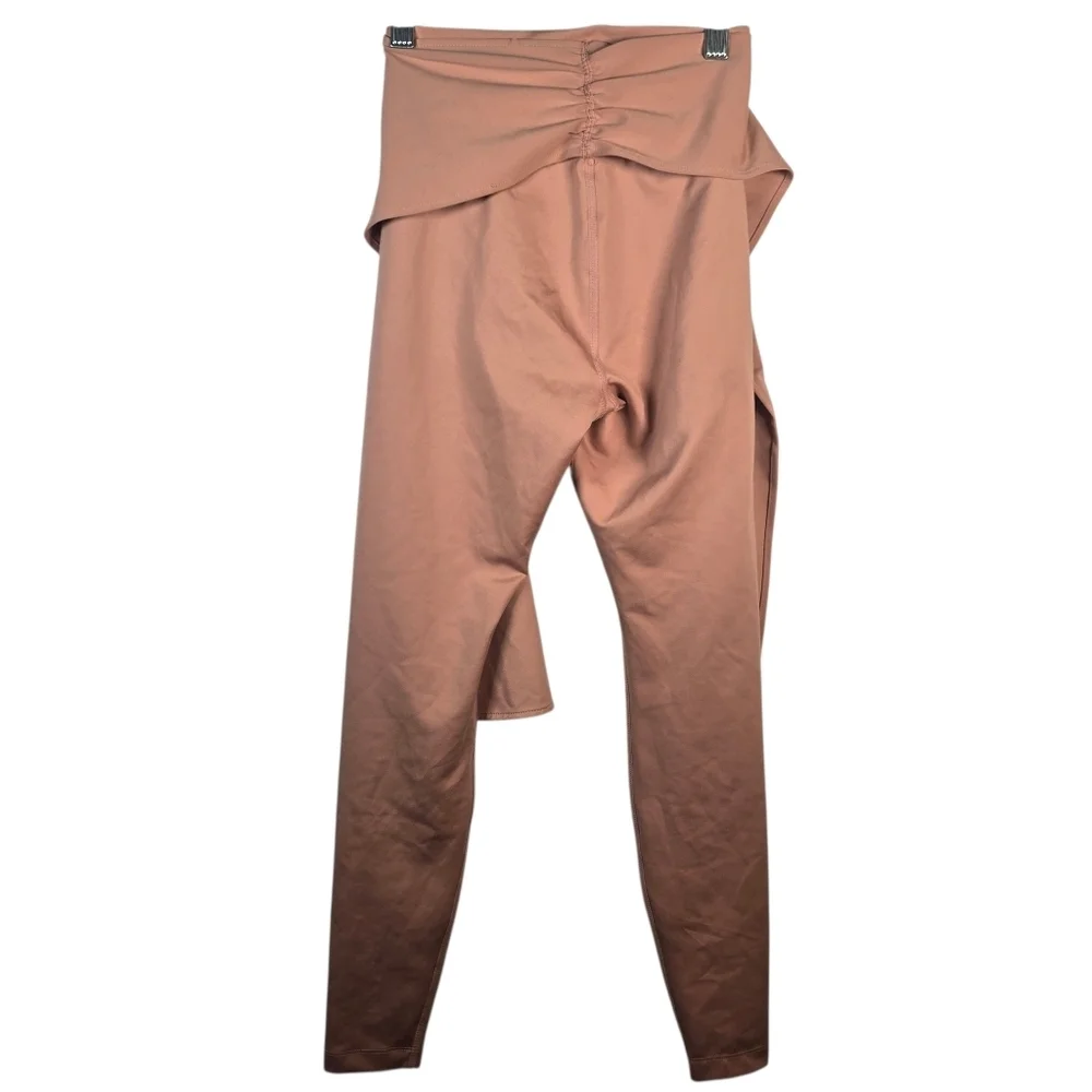 NIKE Women DriFit Studio Wrap Power High Rise Tights W Wrap Tie RoseGold Size XS